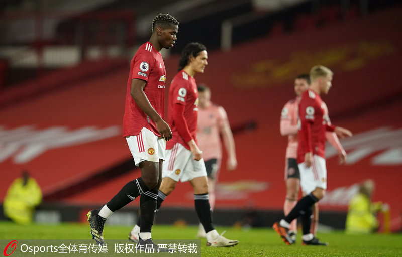  曼联锋线哑火，主场不敌垫底球队  